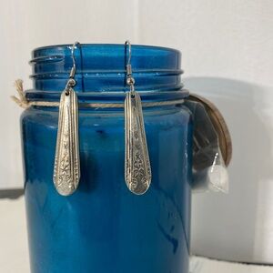 Antique Vintage Silver Spoon earrings